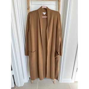 J.Jill Brown Cardigan Duster Sz Large